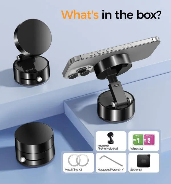 Magnetic Phone Holder – 360° Rotatable Stand